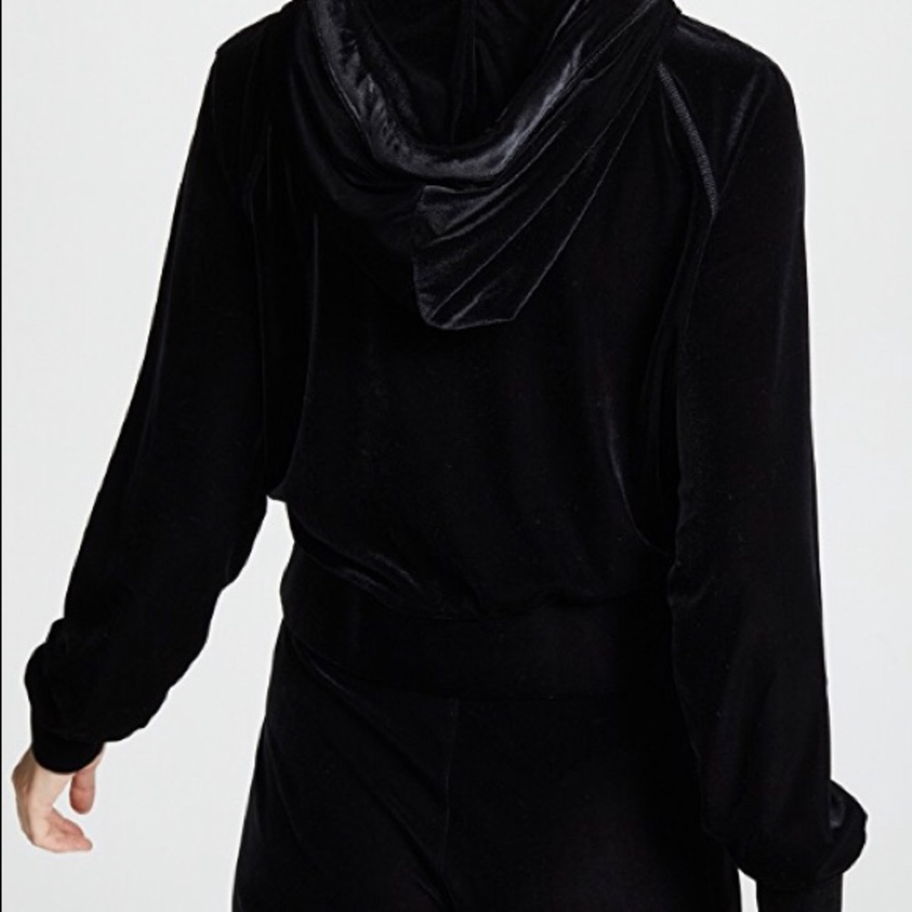 Velvet black Hoodie